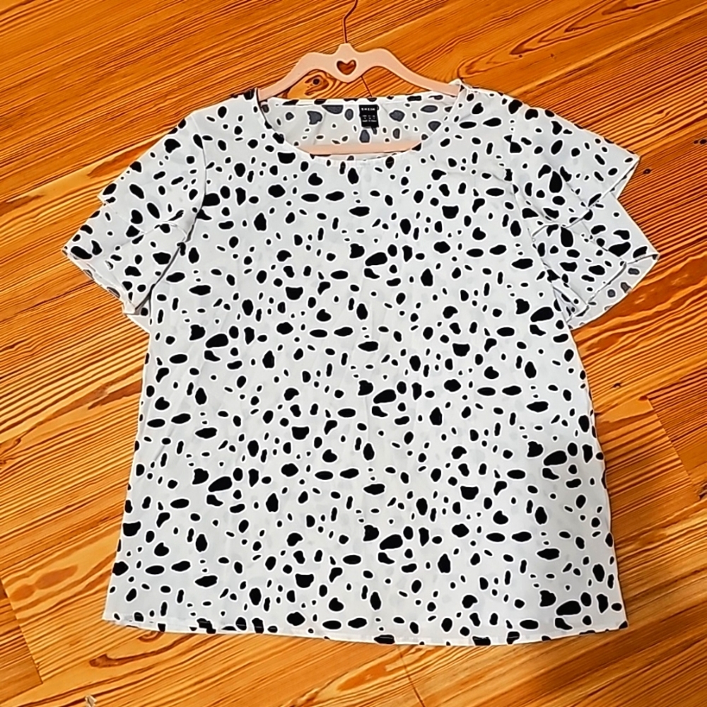 Dalmatian print top